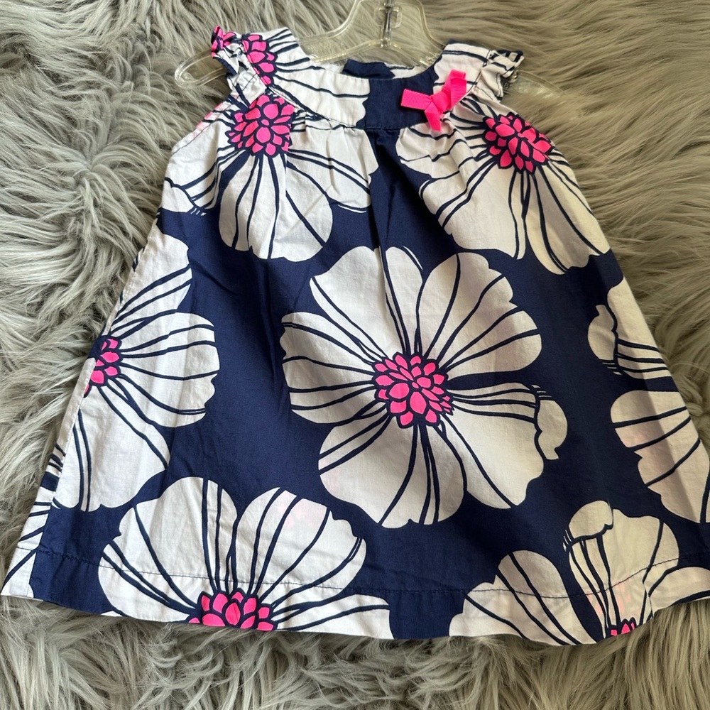 Carter's Navy and Pink Floral Dress